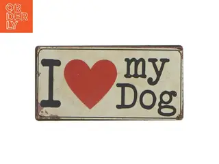 Magnet med kærlighed til hunde motiv fra Lafinesse (str. 10x5 cm)