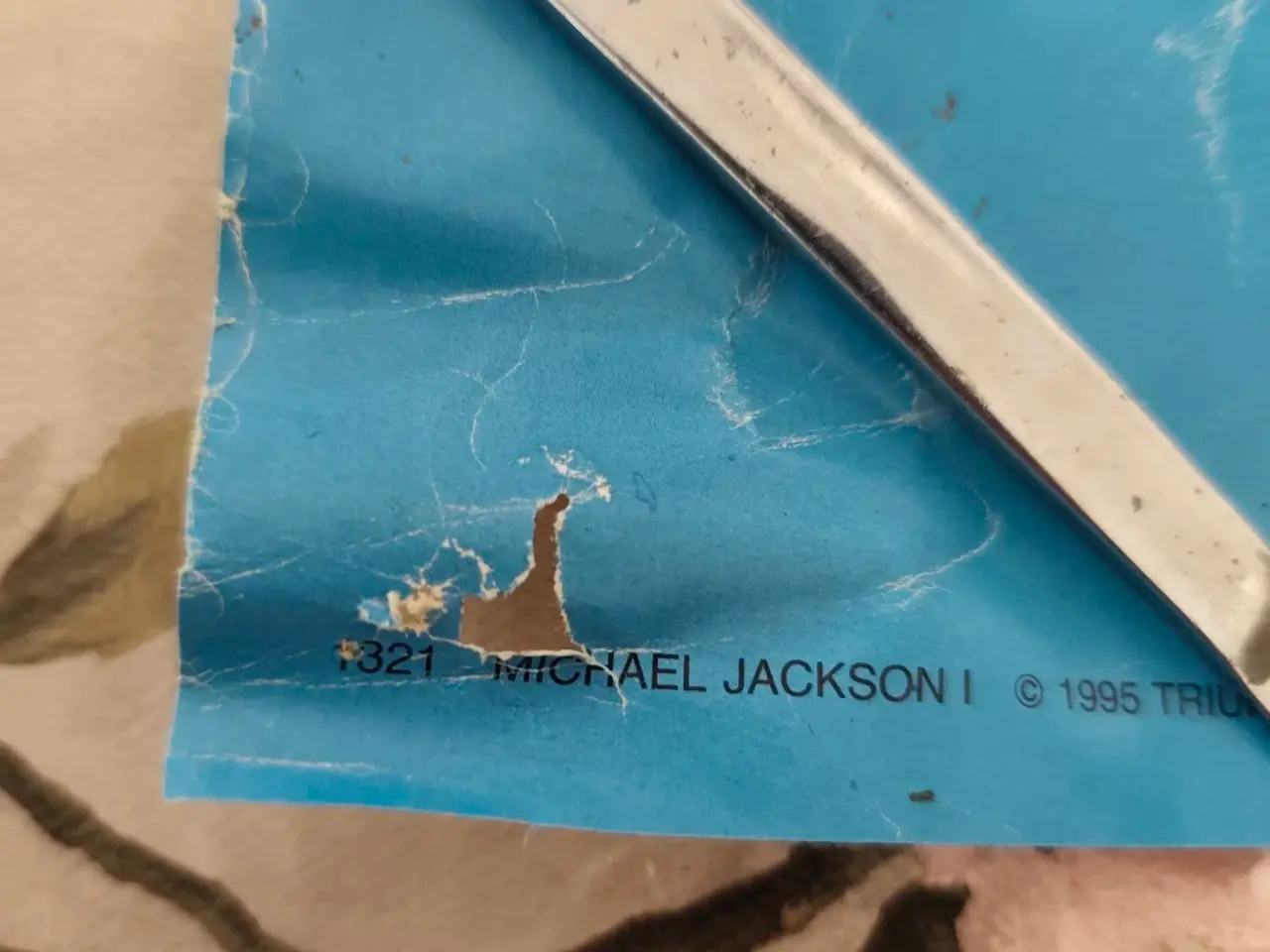 Billede 2 - Blå Bad Michael Jackson plakat