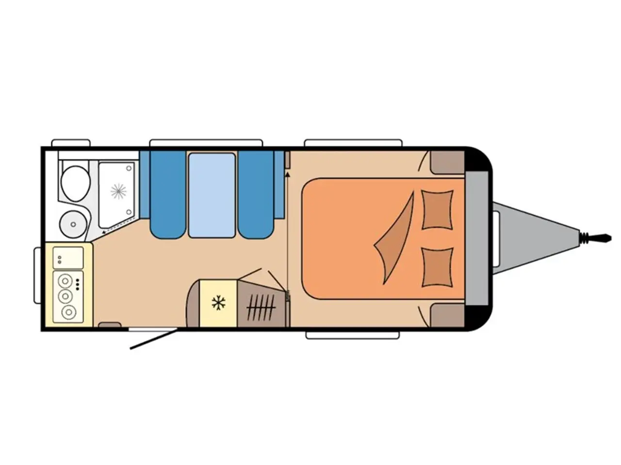 Billede 6 - 2026 - Hobby De Luxe 460 SFf 2026 Hobby De Luxe 460 SFf DK LINE - se den NU hos Camping-Specialisten.dk