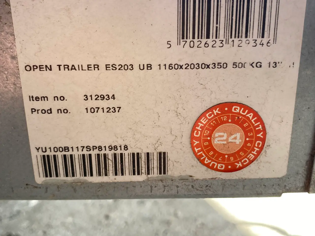 Billede 4 - Trailer : Easyline ES203S