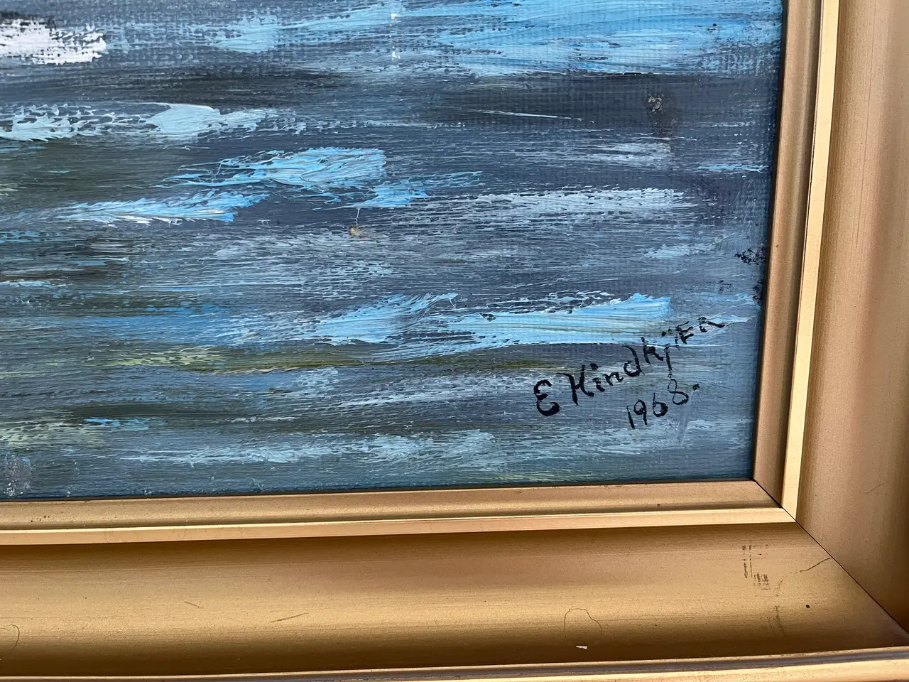 Billede 3 - Oliemaleri, Maleri, Billede, E Hindkjær