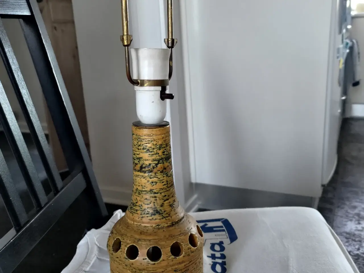 Billede 1 - Retro keramik bordlampe 