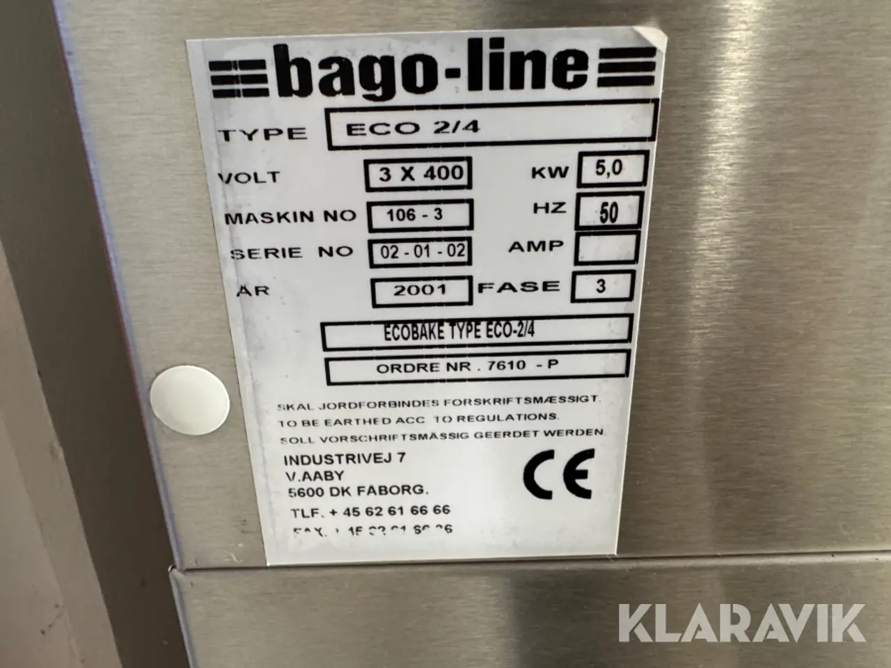 Billede 6 - Industri pizzaovn Bago-Line ECO 2/4 på hjul