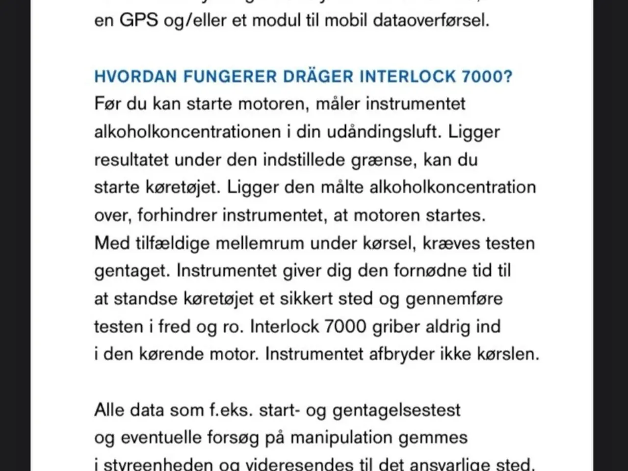 Billede 3 - Alkolås Draeger interlock 7000