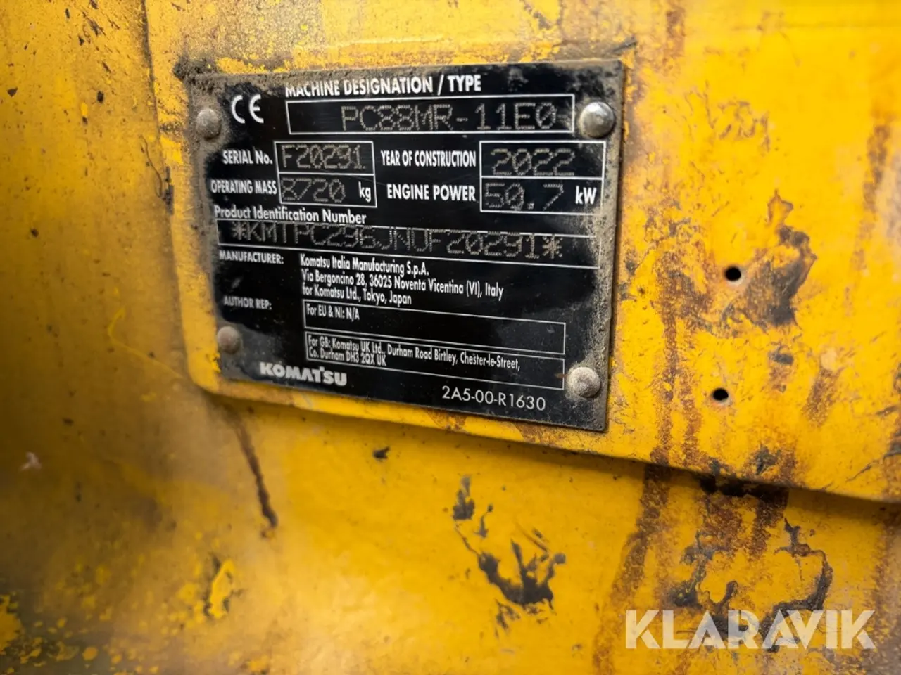 Billede 6 - Gravemaskine Komatsu PC 88 MR 11E0