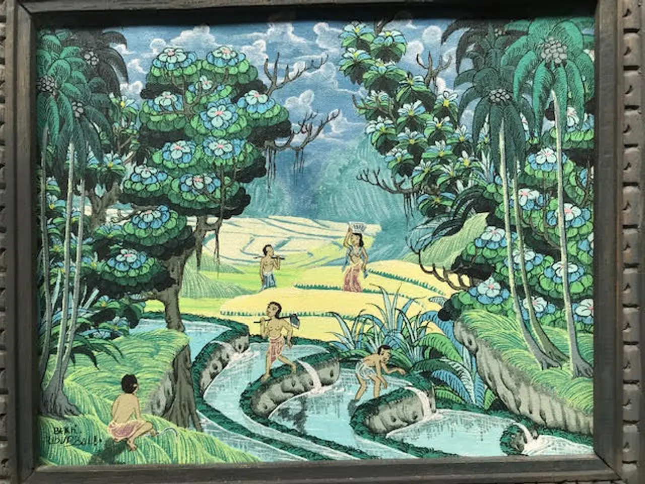 Billede 1 - Maleri fra Bali