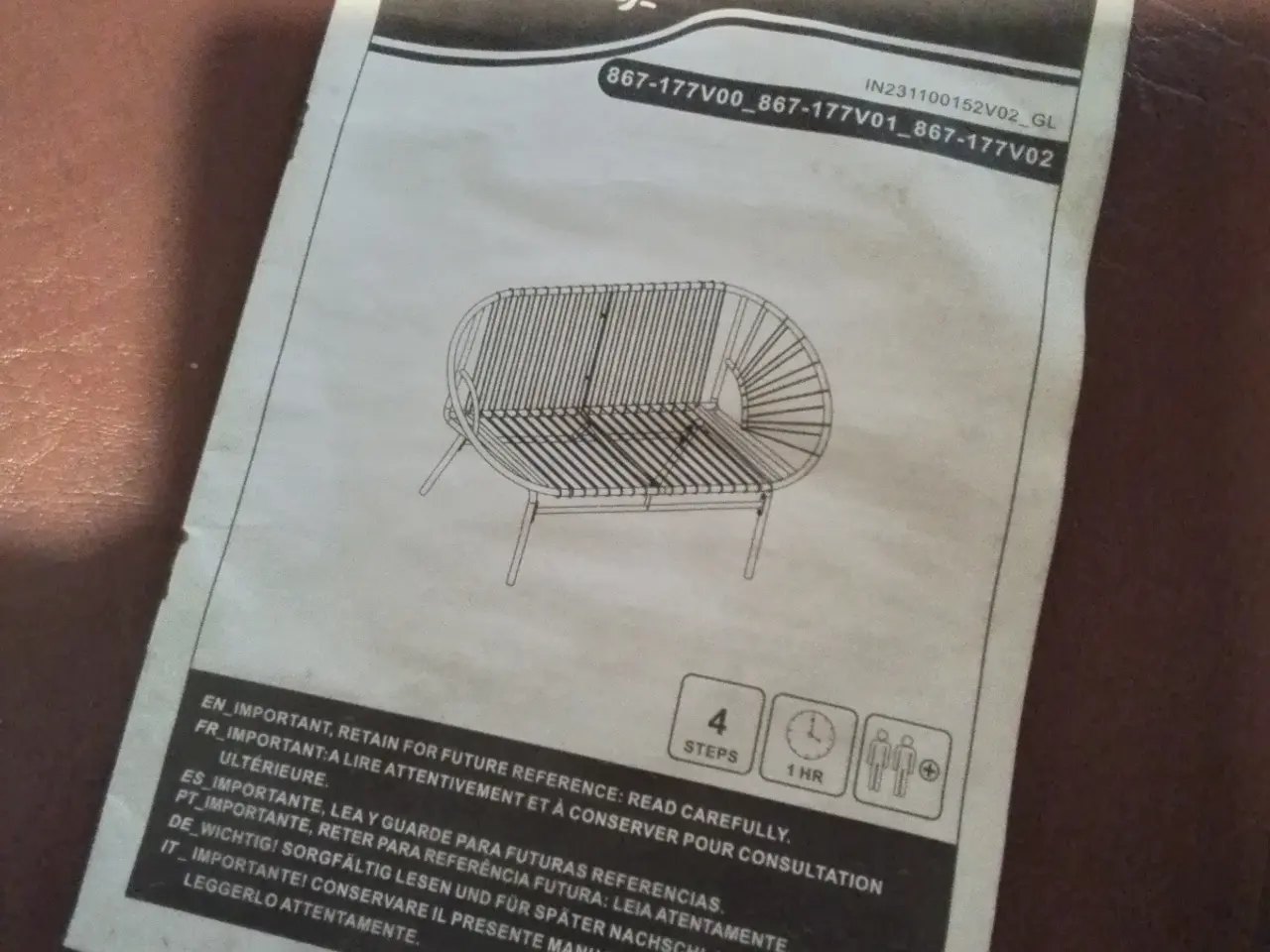 Billede 5 - Outsunny havesofa, 2-pers., sort