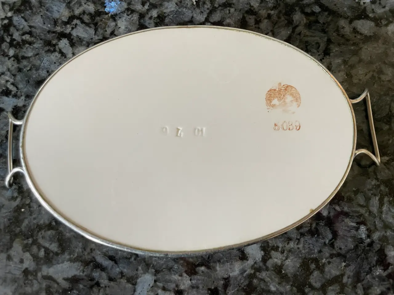 Billede 3 - Antikt serveringsfad, Art nouveau