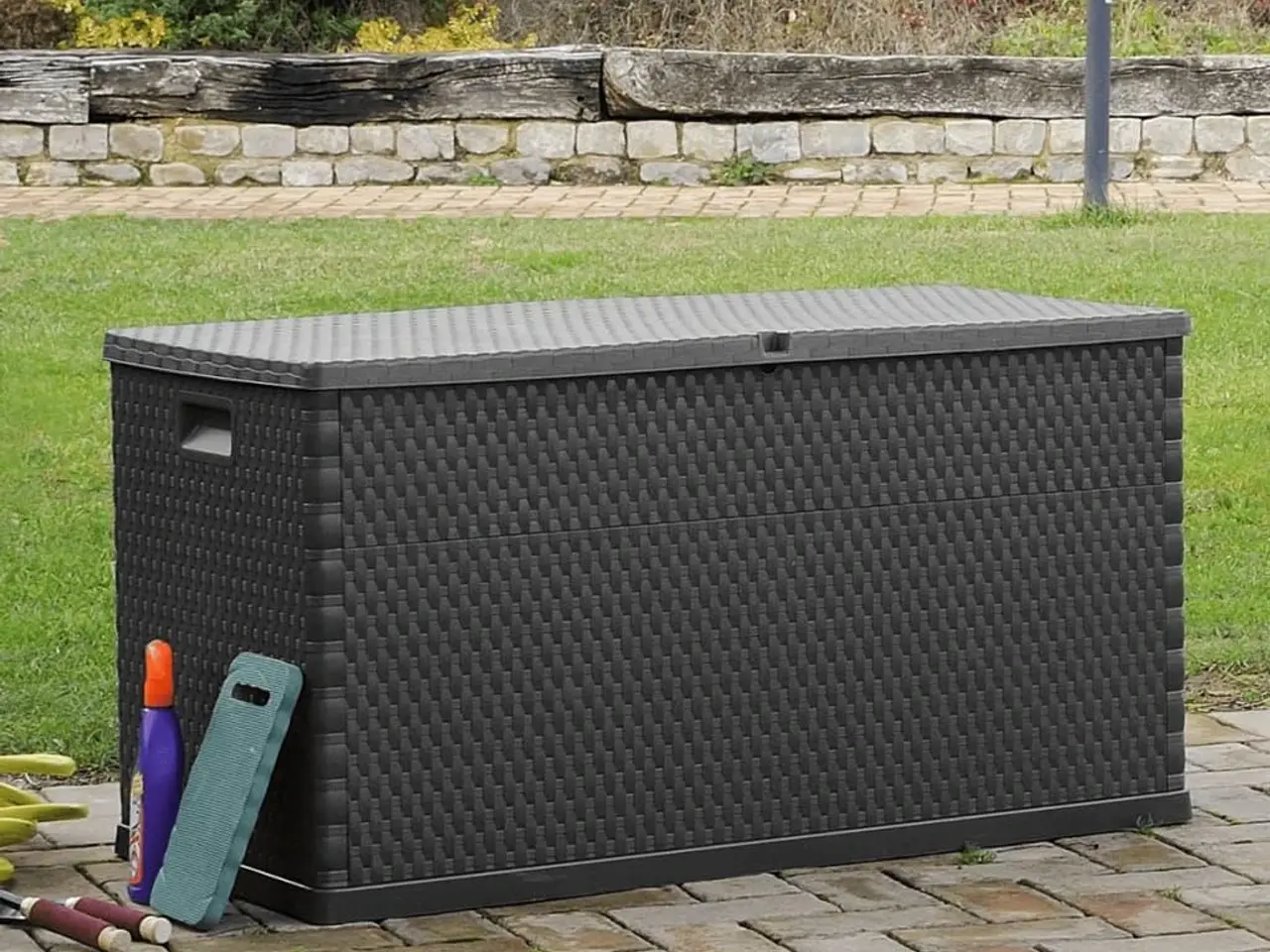 Billede 5 - Udendørs opbevaringskasse 120 x 56 x 63 cm - antracitgrå