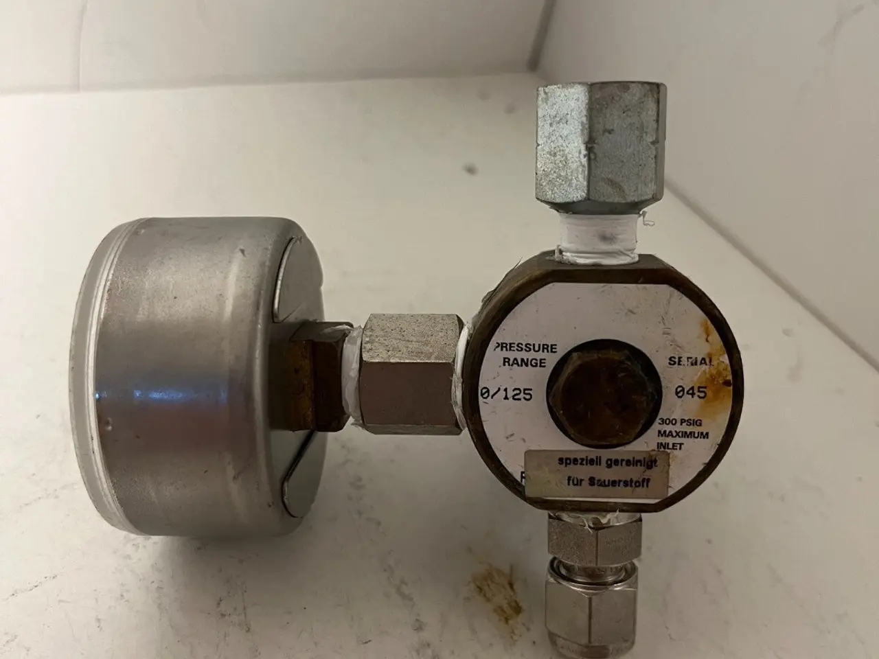 Billede 5 - Oxygen Pressure Regulator 0–10 bar Gauge Inline