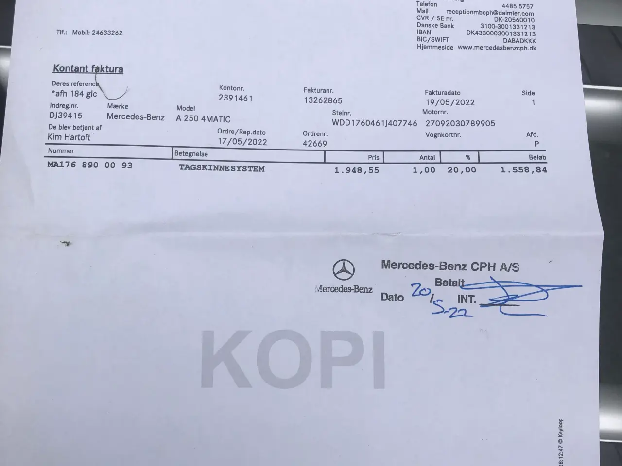 Billede 2 - Tagbøjler til mercedes a class aldrig brugt.. 