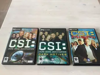 CSI: Crime Scene og CSI Miami pc spil