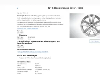 Volvo V60 alufælge m. Pirelli vinterdæk