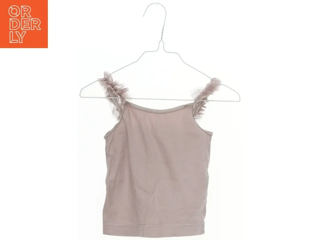 Billede 1 - Lyserød top med tyl stropper fra H&M (str. 98)