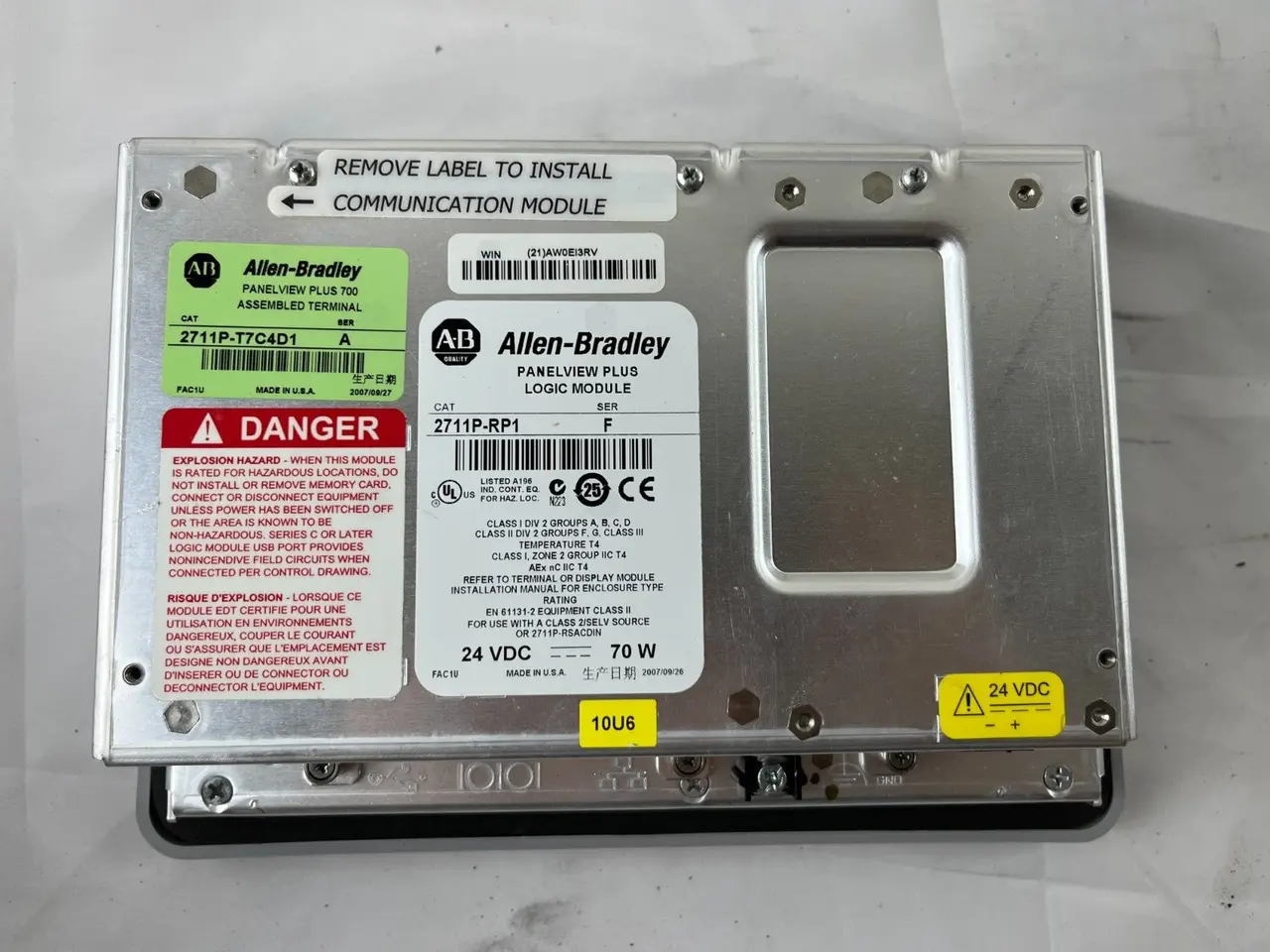 Billede 5 - Allen-Bradley 2711P-T7C4D1 PanelView Plus 700 HMI