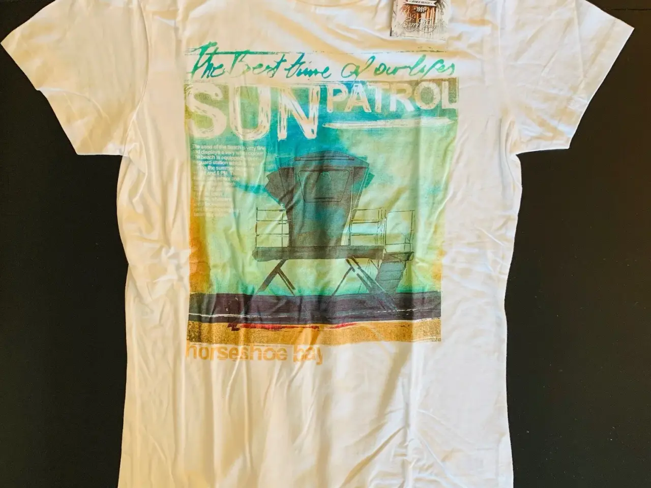Billede 1 - Strand-tema t-shirt (S)