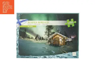 Puslespil med Aurora Borealis motiv (str. 68 x 480 mm)