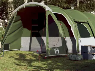 8-personers campingtelt vandafvisende grøn