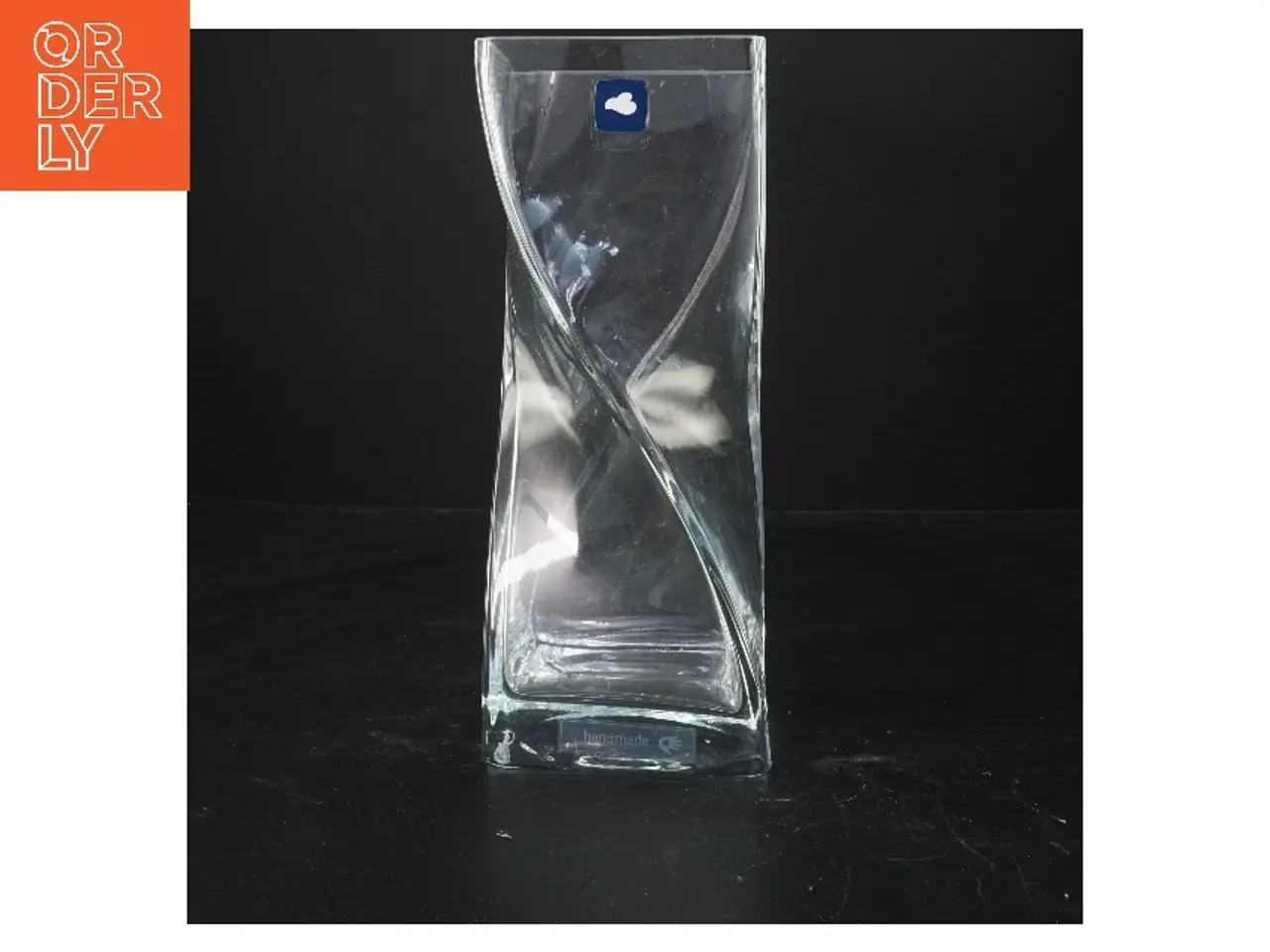 Billede 1 - Glasvase med skulpturel form fra Leonardo (str. 25x9x10 cm)