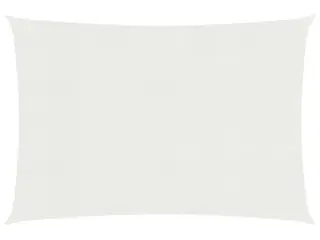 Solsejl 2,5×3,5 m - HDPE 160 g/m², hvid rektangulær