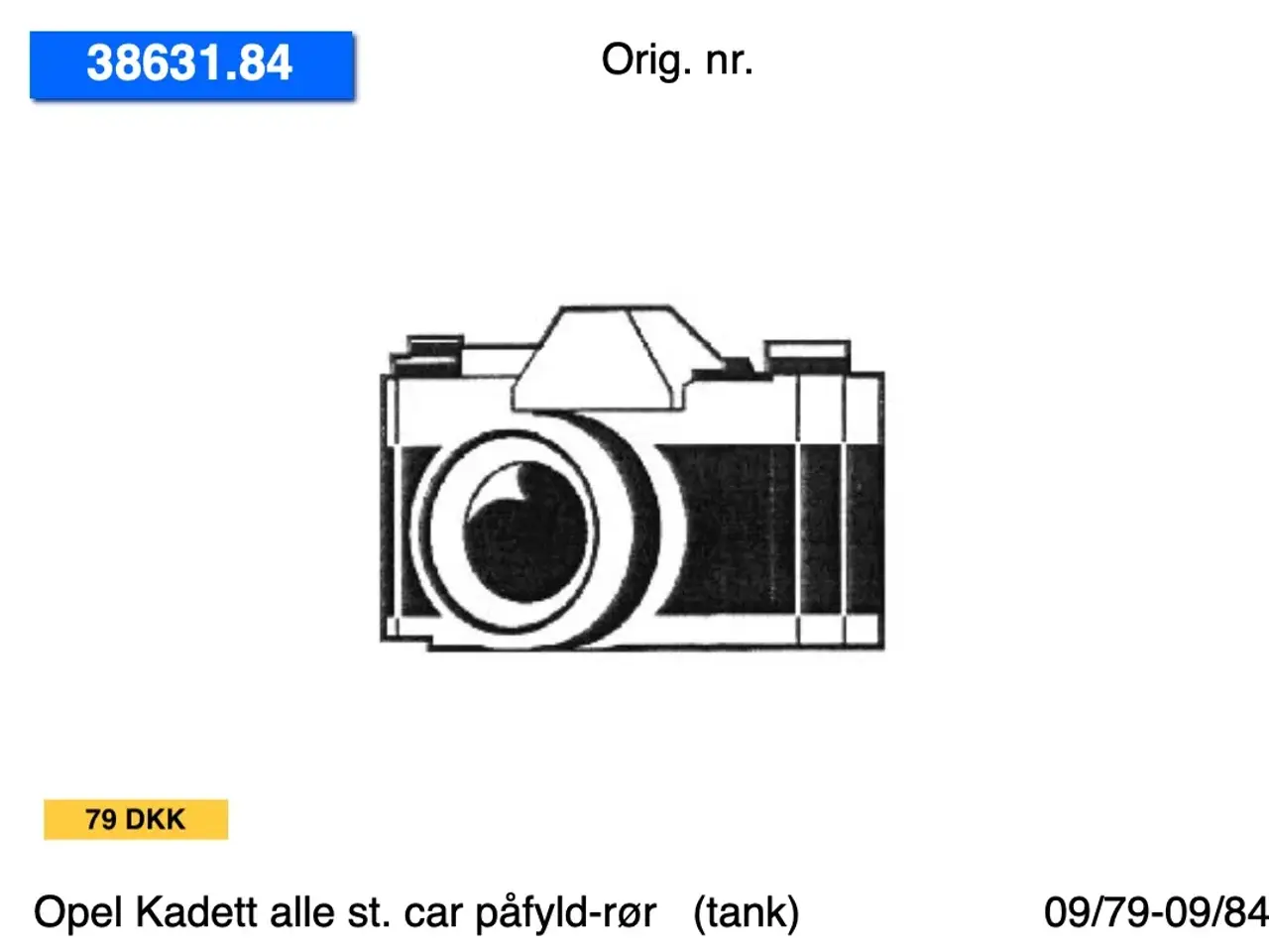 Billede 3 - Opel Kadett st. car tanke