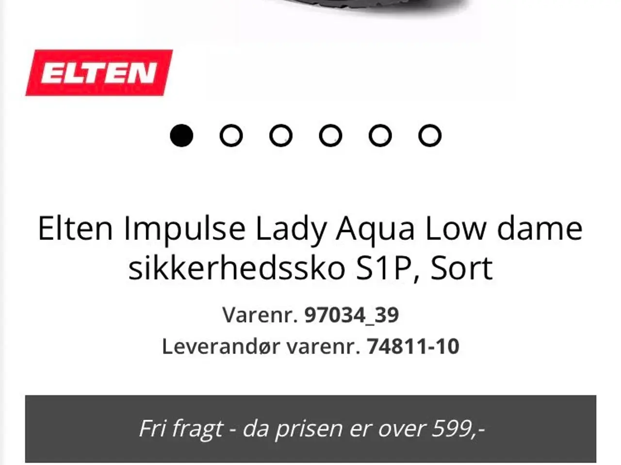 Billede 2 - Arbejds sko Som nye Elten sikkerheds sko 40