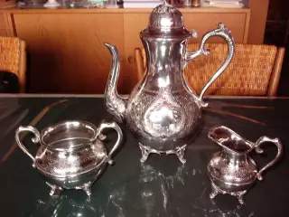 Sølv kaffekande sæt