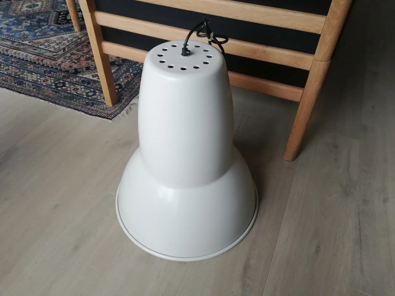 Billede 1 - Kæmpe Stor Værkstedslampe råhvid 50cm