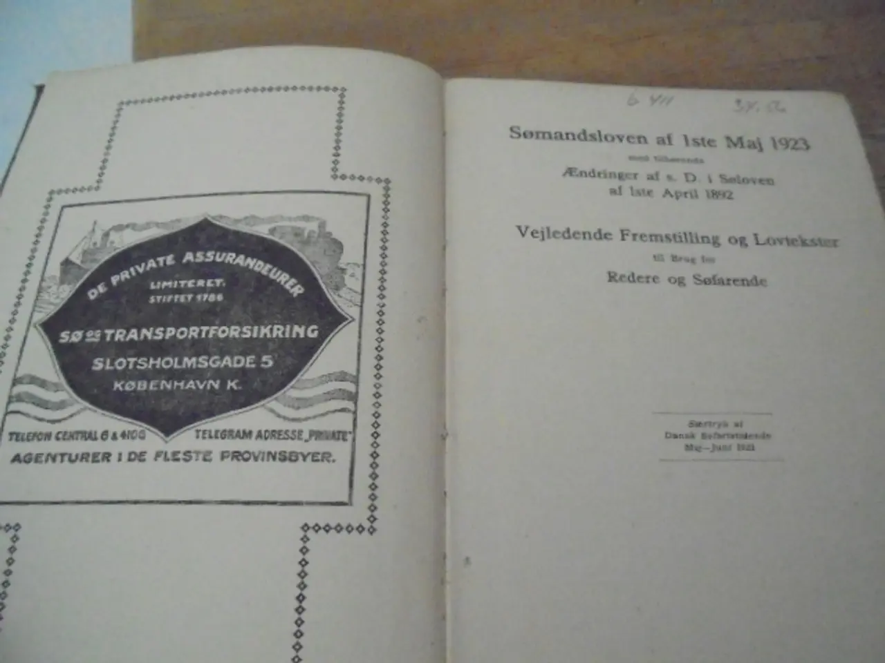 Billede 2 - Sømandsloven af 1ste maj 1923