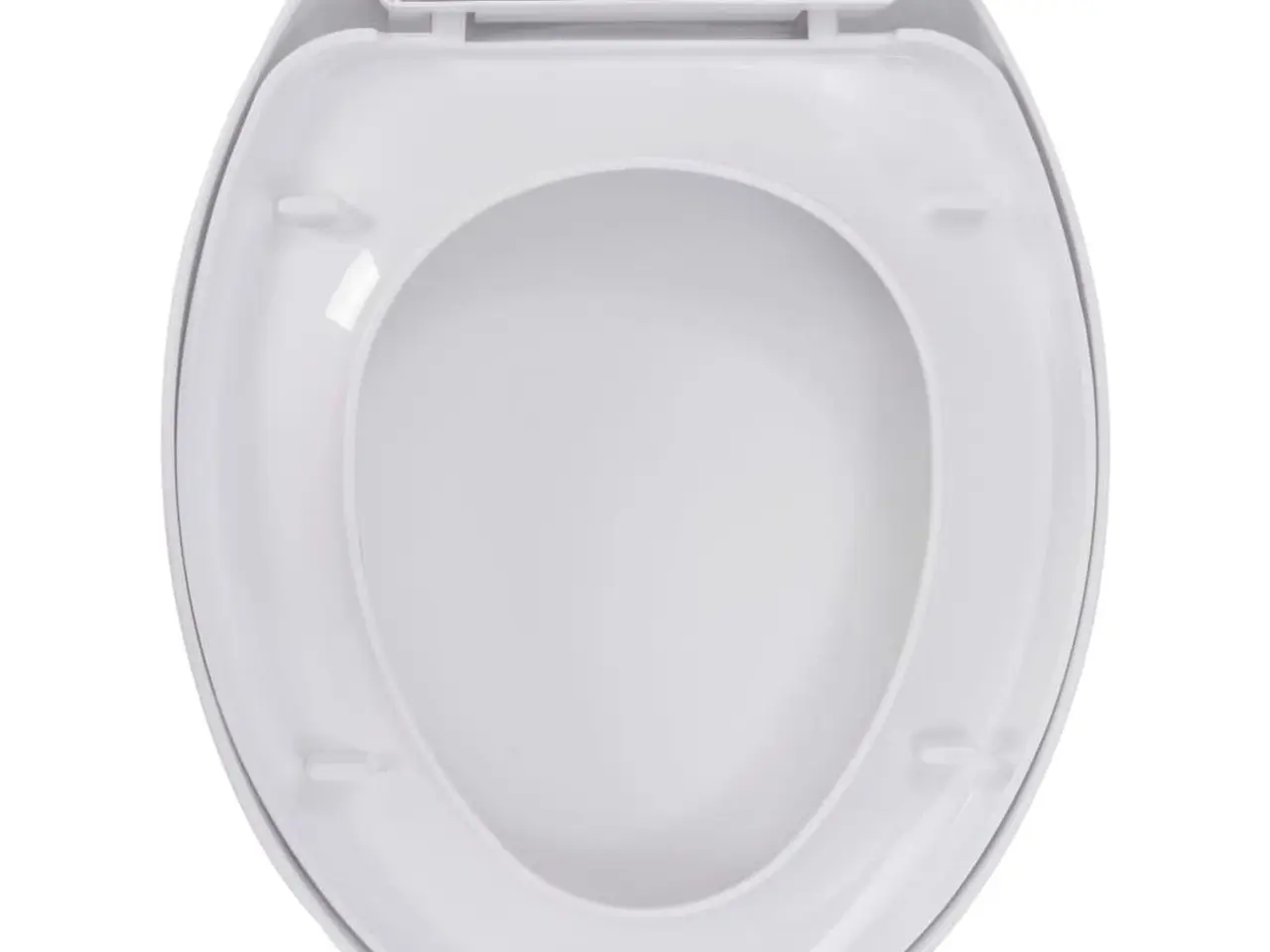 Billede 5 - Toiletsæde med soft-close og quick release - hvid, 45,5 × 37,5 cm