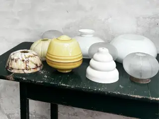 Lampeskærme samling i glas og keramik