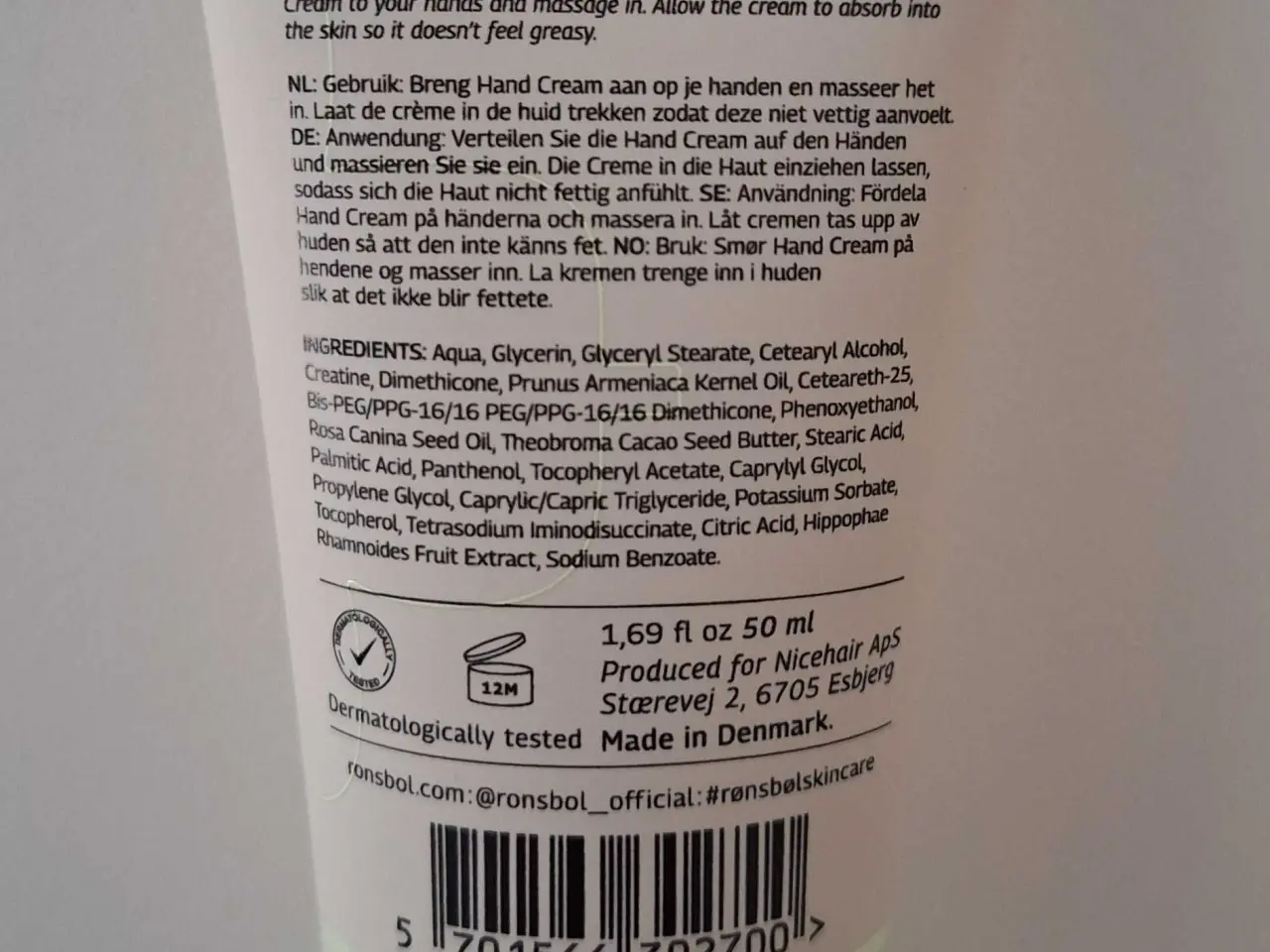 Billede 2 - Ny Rønsbøl håndcreme 50 ml