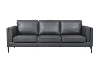 Valencia 3 pers. sofa læder Sort
