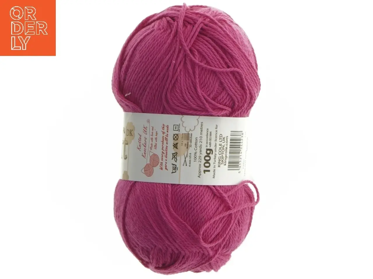 Billede 3 - Pink garnnøgle fra King Cole (str. 210 m cm)