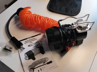 Mini kompressor ny og med lys