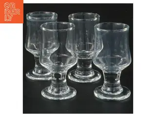 4 Hamlet Holmegaard glas (str. 4 stk Ø 4 cm længde 7,5 cm)