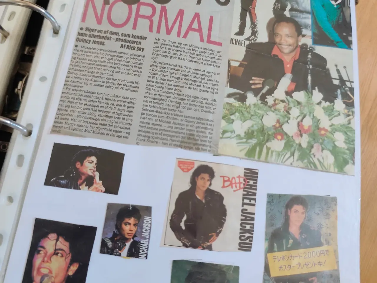 Billede 8 - Stor sort ringbind med Michael Jackson