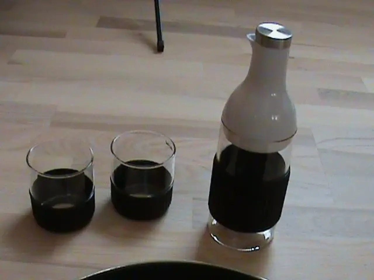 Billede 1 - Stempelkande, 2 glas/krus, bakke