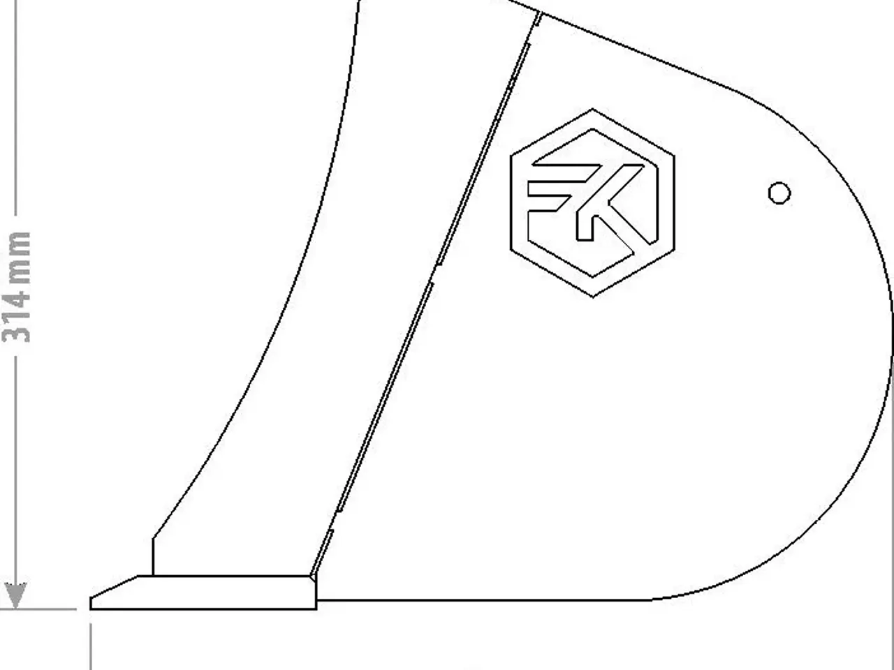 Billede 1 - FK Machinery Planerskovl 85cm med s30/150 skifte