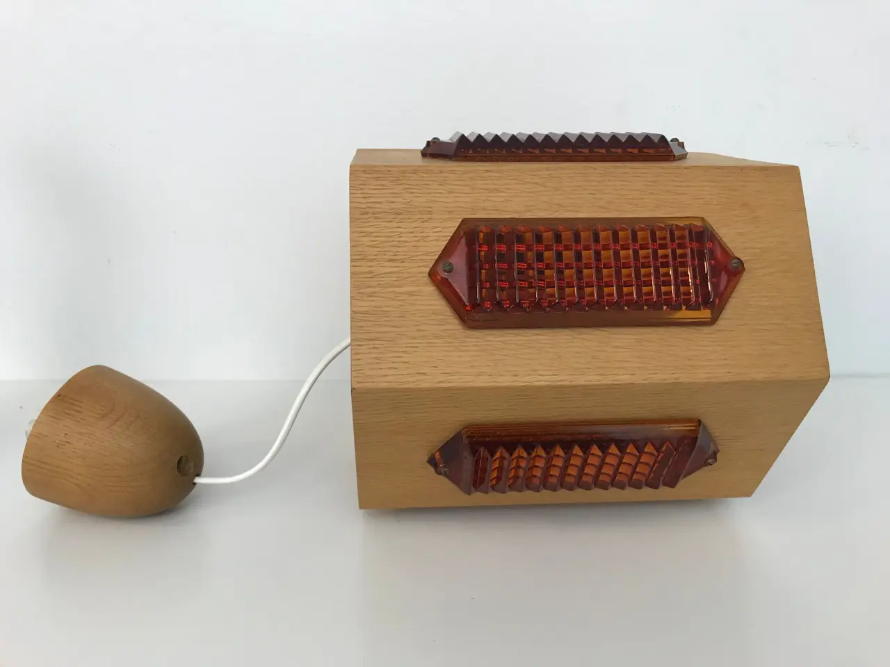 Billede 7 - Lækker retro pendel i egetræ