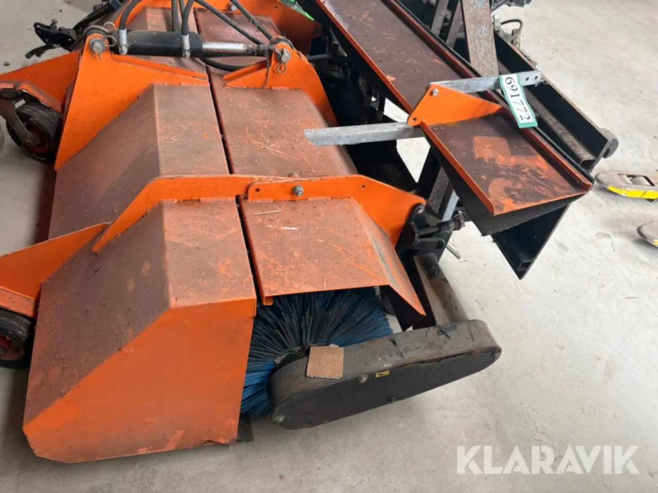 Billede 2 - Kost med opsamler Hydromann 1,5 m hydraulisk med redskabsadapter
