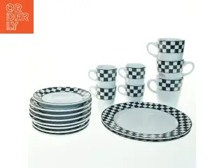 Pillivuyt Porcelæn, Tjekkeret Mønster fra Pillivuyt (str. Ø 20 cm)