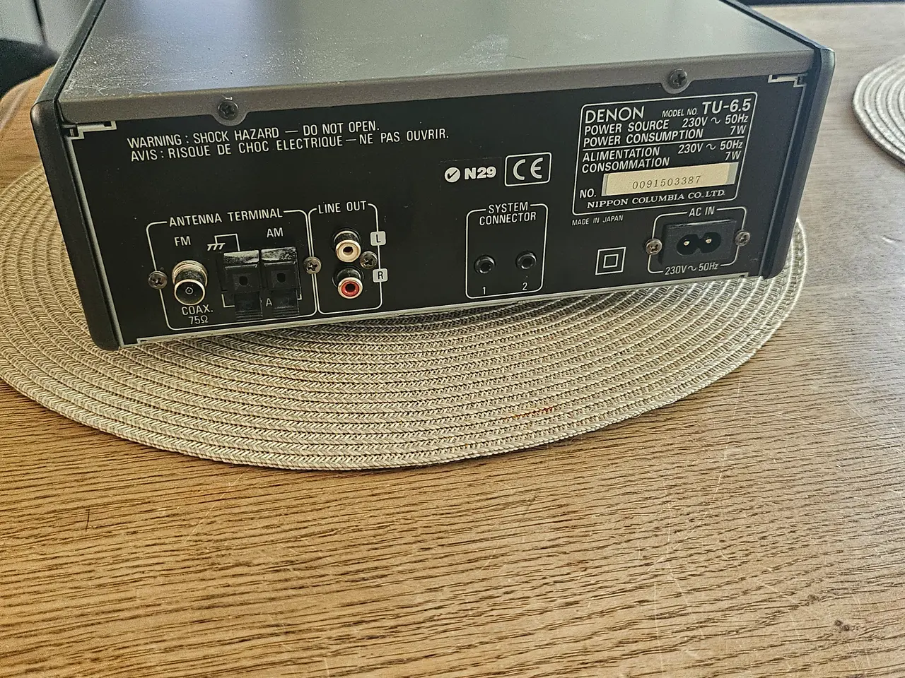 Billede 2 - Tuner Stéréo AM/FM Denon TU-6.5 