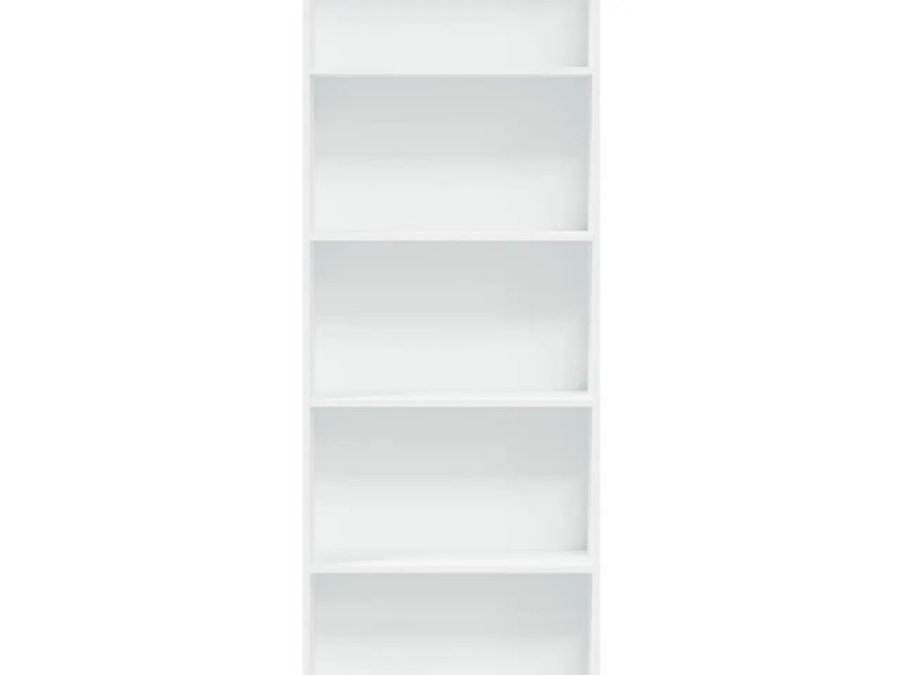 Billede 4 - Bogreol hvid 60x24x176 cm konstrueret træ
