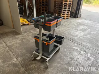 Rengøringsvogne med spande 10 Styk