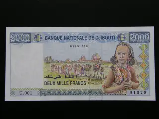 Djibouti 2000 Francs 1997 P40 Unc.