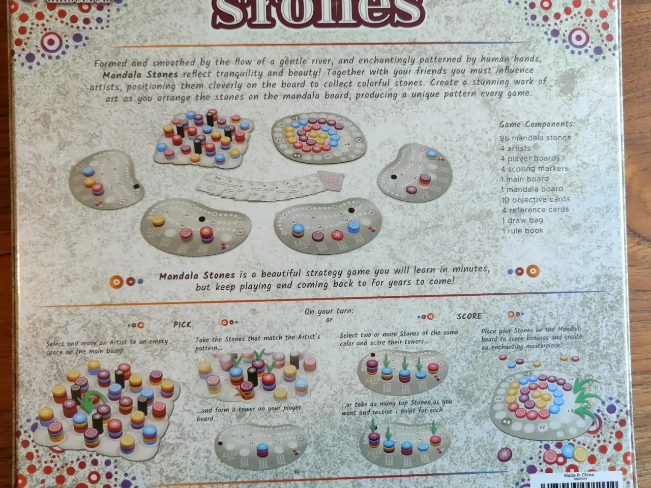 Billede 1 - Mandala Stones Nyt brætspil i Shrink