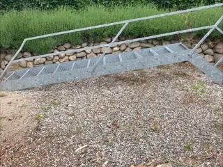 Galvaniseret stål trappe