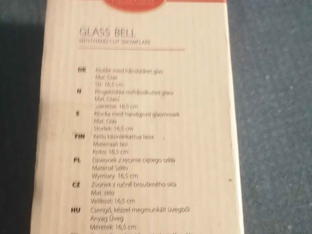 Billede 2 - Smuk Juleklokke I Glas