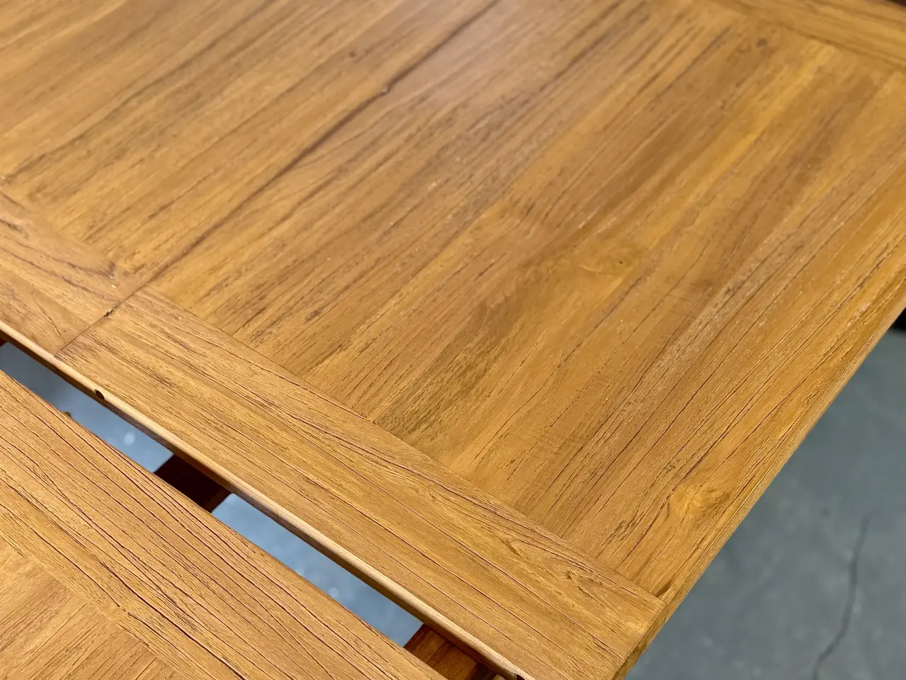 Billede 15 - Eksklusivt nyrenoveret massivt teakbord – Indoor &